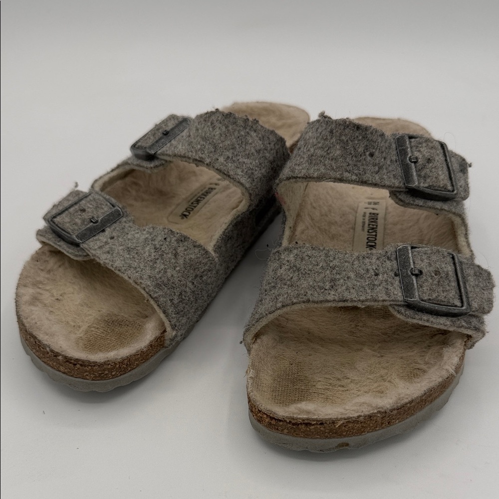 Birkenstock Arizona Happy Lamb, grey wool